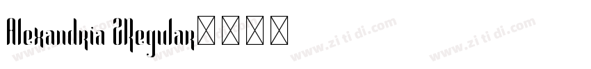 Alexandria 2Regular字体转换